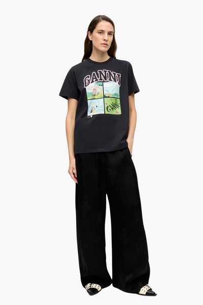 Basic Jersey BD Teddy Relaxed T-Shirt T4287 - Phantom - GANNI-2