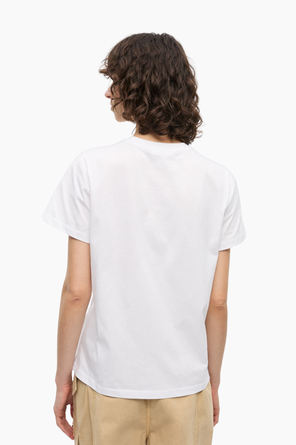 Basic Jersey Kitty Margot Relaxed T-Shirt T4272 - Bright White - GANNI-4