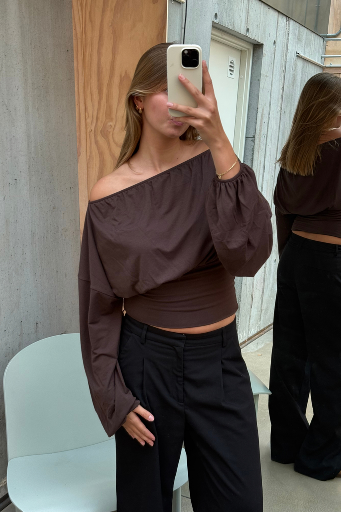 Beate Top - Brown - Silfen Studio