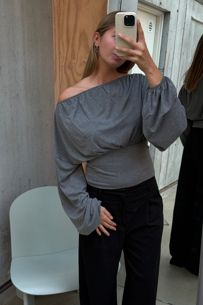 Beate Top - Grey - Silfen Studio