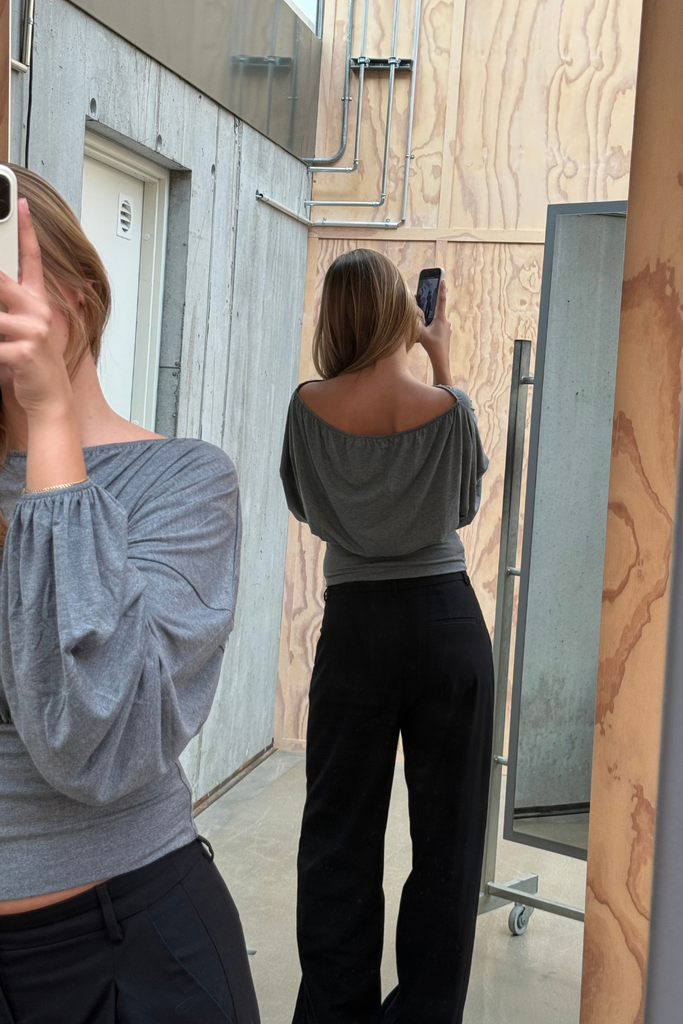 Beate Top - Grey - Silfen Studio
