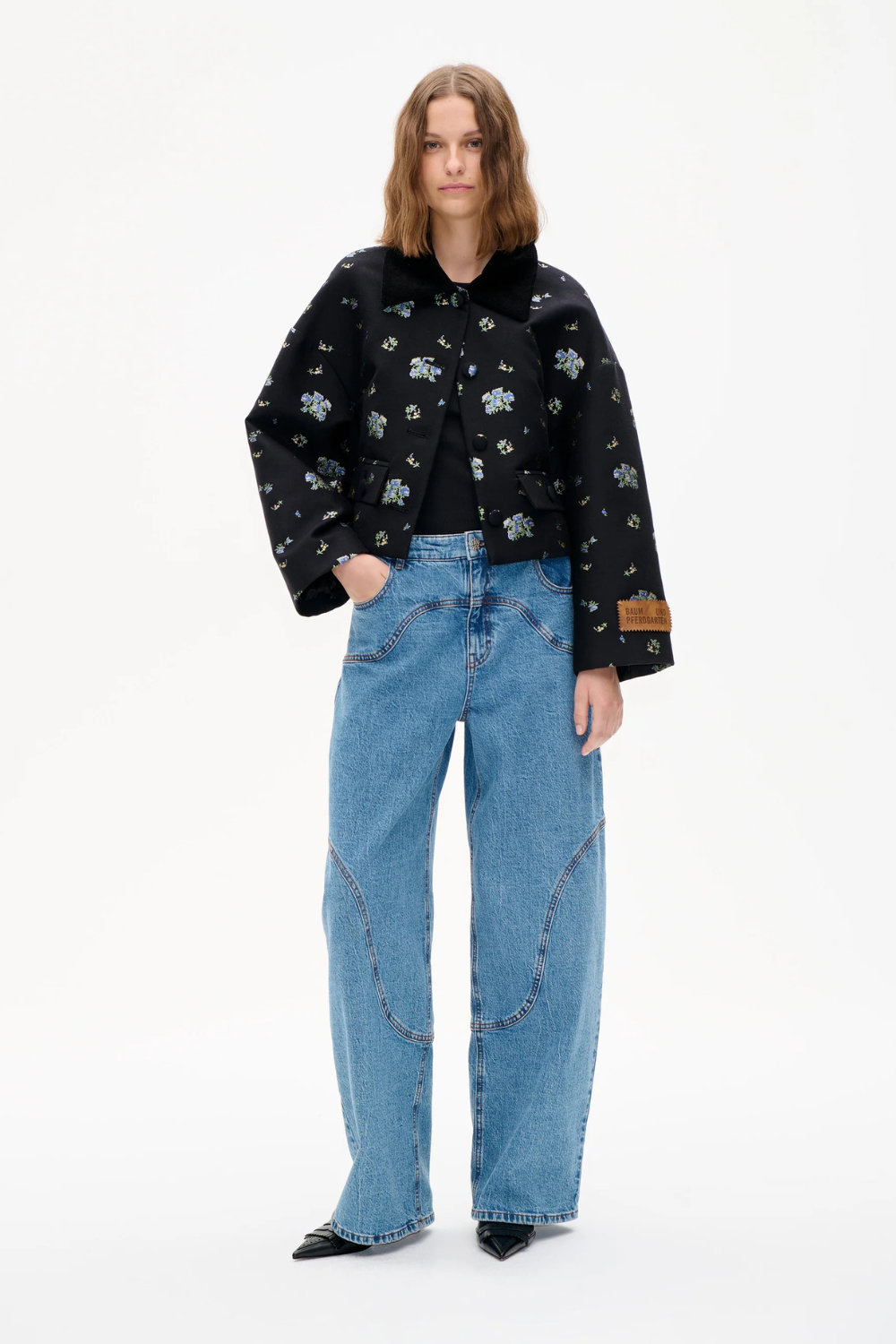 Bebeth Jacket - Black Small Flower - Baum und Pferdgarten