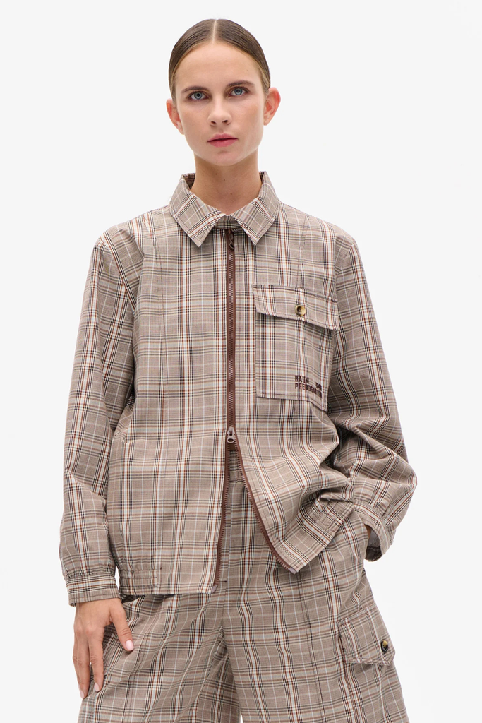 Beline Jacket - Brown Mini Check - Baum und Pferdgarten