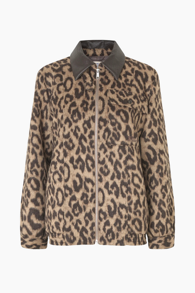 Beline Jacket - Wool Camel Leopard - Baum und Pferdgarten