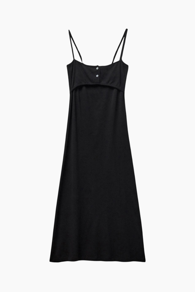 Bella-BL Strap Dress - Black - Blanche