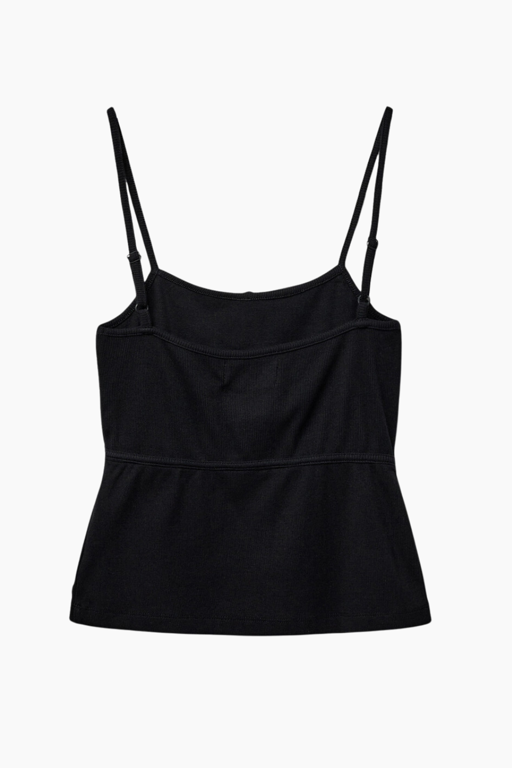 Bella-BL Strap Top - Black - Blanche