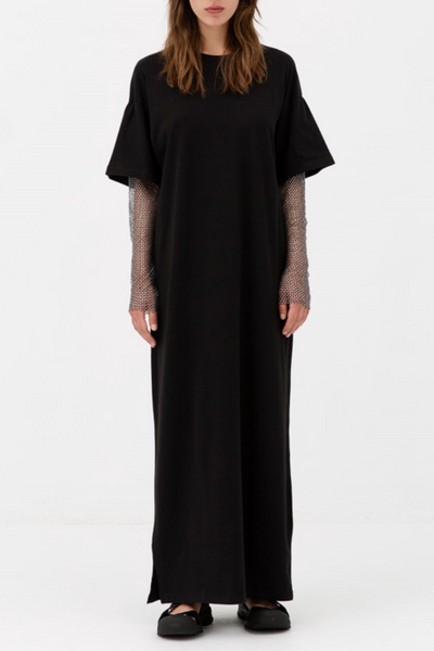 Bex T-shirt Dress - Deep Black - H2O Fagerholt