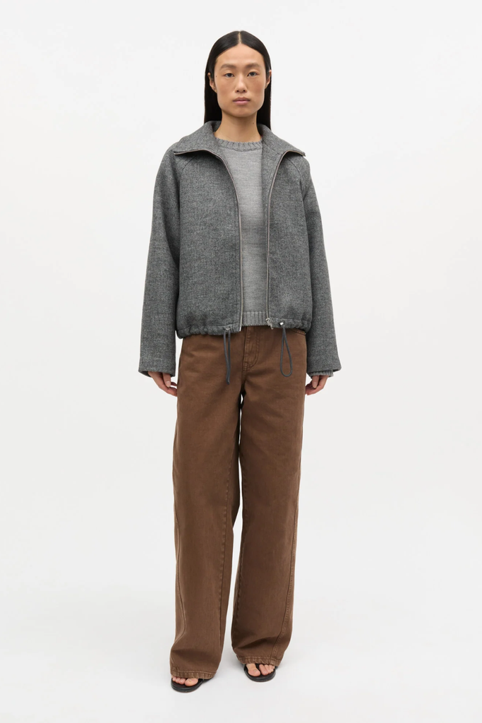 Bond Wool Lotta Jacket - Dark Grey Melange - Mads Nørgaard