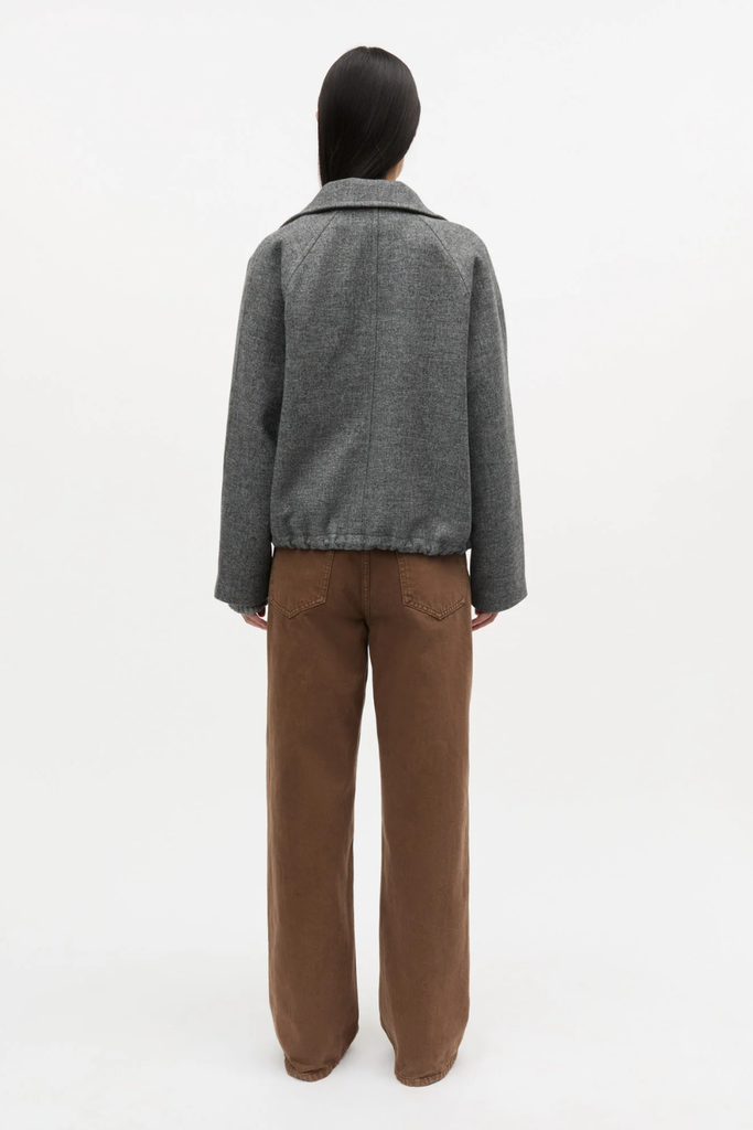 Bond Wool Lotta Jacket - Dark Grey Melange - Mads Nørgaard