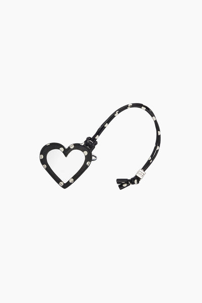 Bou Heart Mirror Printed B3010036 - Black - GANNI