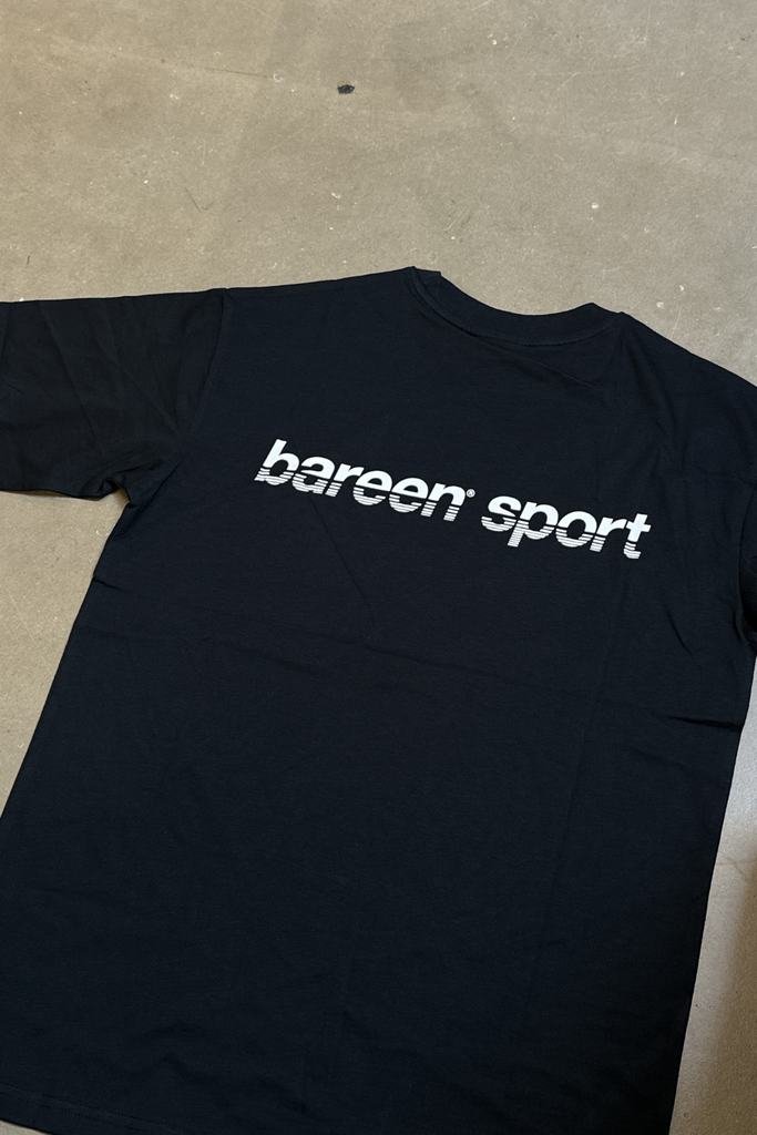 Box Fit Athletic Tee - Black - Bareen