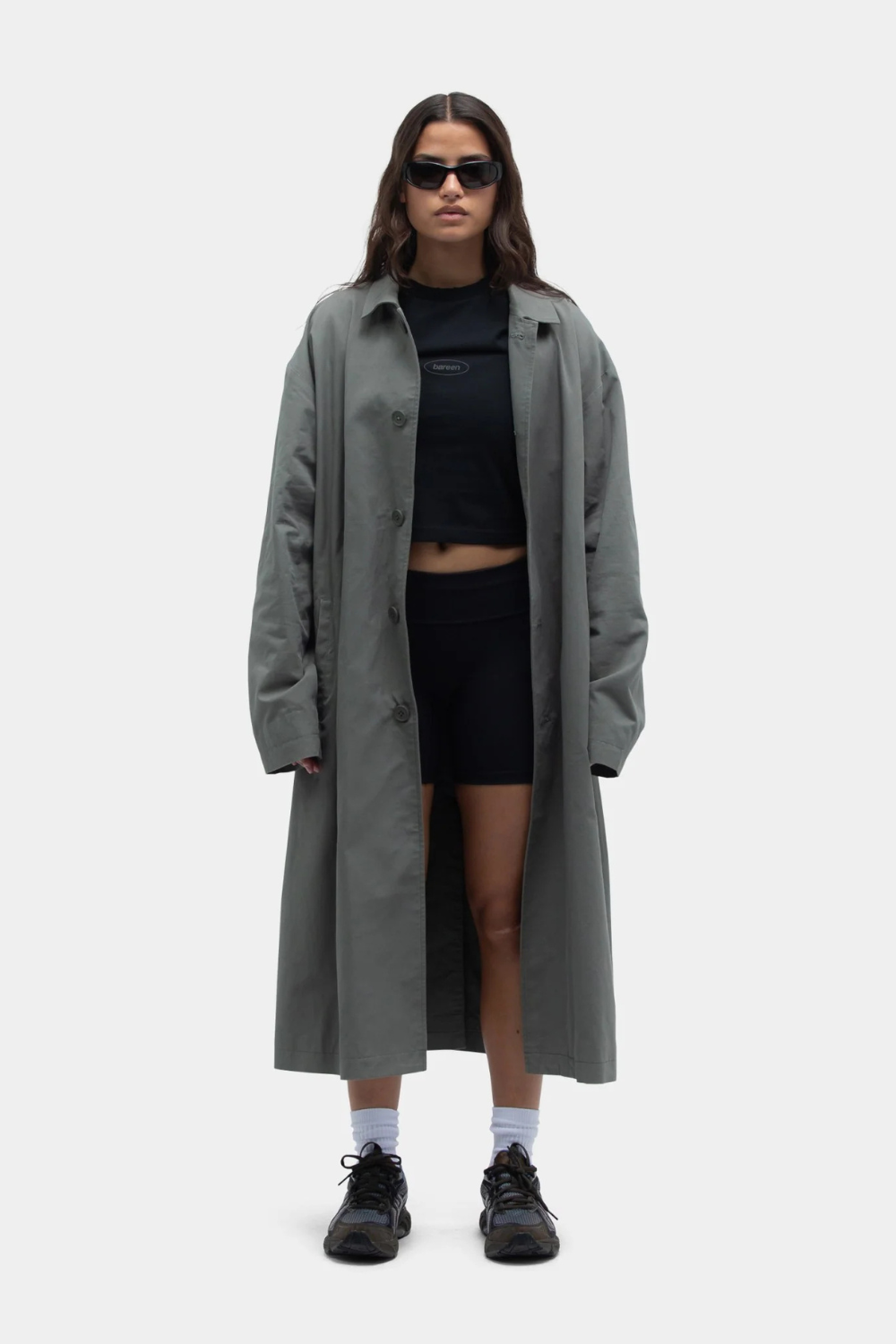 Bradie Trench Coat - Castor Gray - bareen 1
