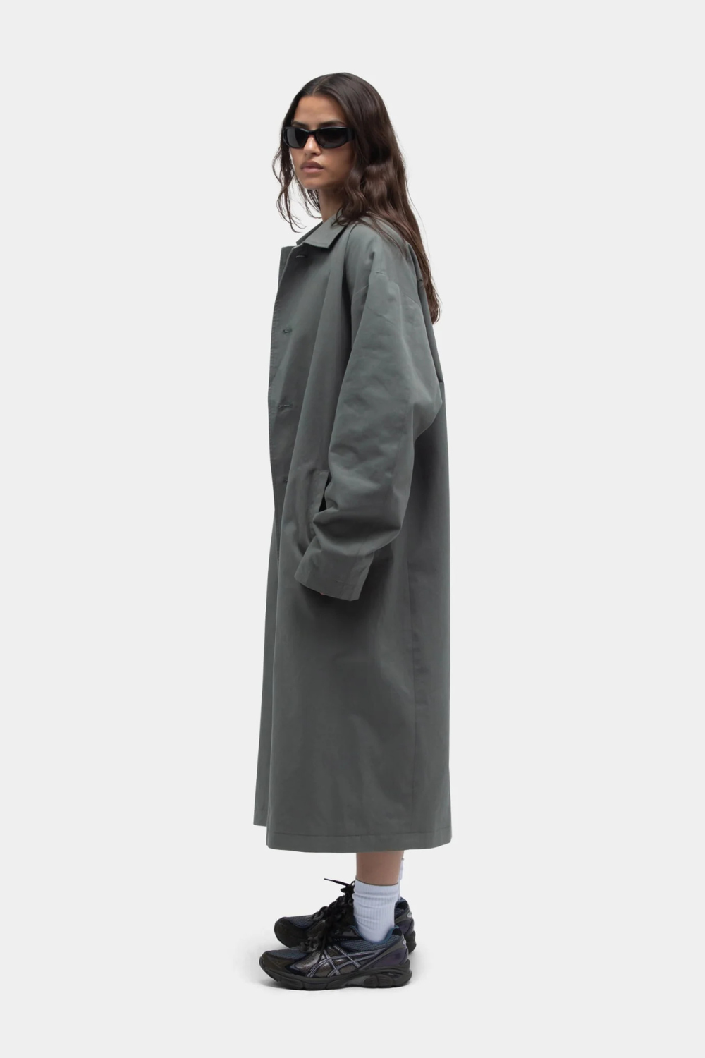 Bradie Trench Coat - Castor Gray - bareen