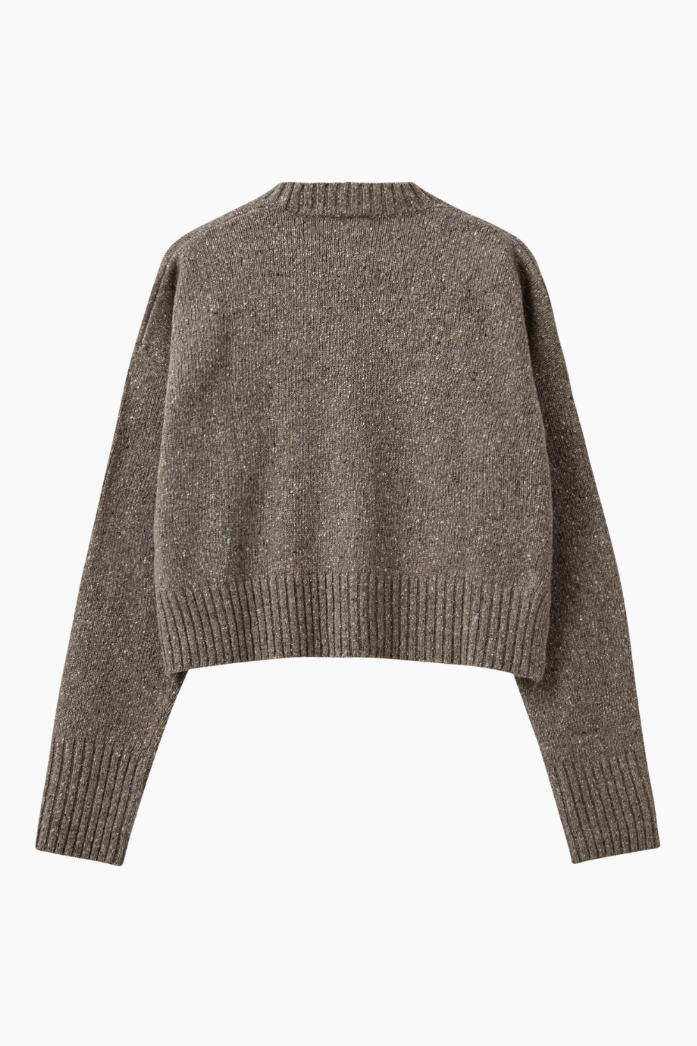 Brownie Sweater - Grey/Brown Melange - H2O Fagerholt