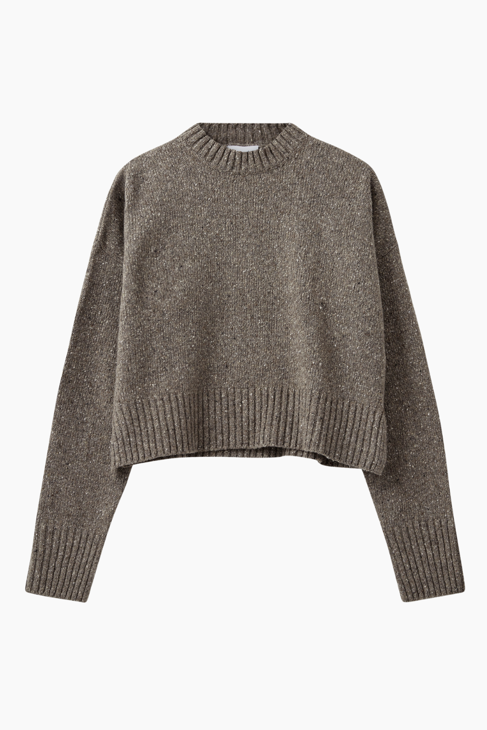 Brownie Sweater - Grey/Brown Melange - H2O Fagerholt