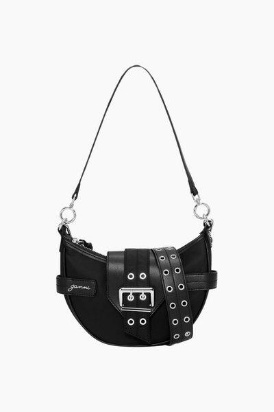 Bucky Bag Small Crossbody Nylon A6134 - Black - GANNI