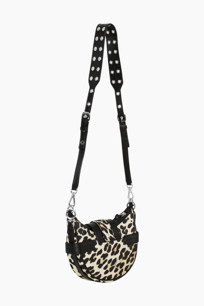 Bucky Bag Small Crossbody Nylon Print A6531  - Leopard - GANNI-8