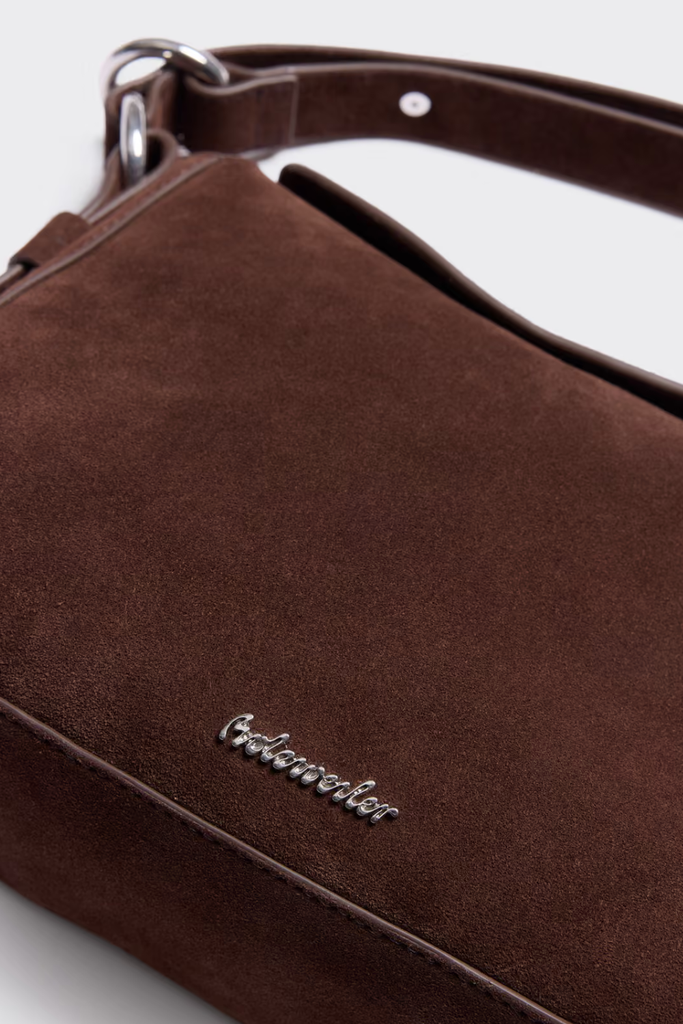 Bud Midi Suede Bag - Dk Brown - Holzweiler
