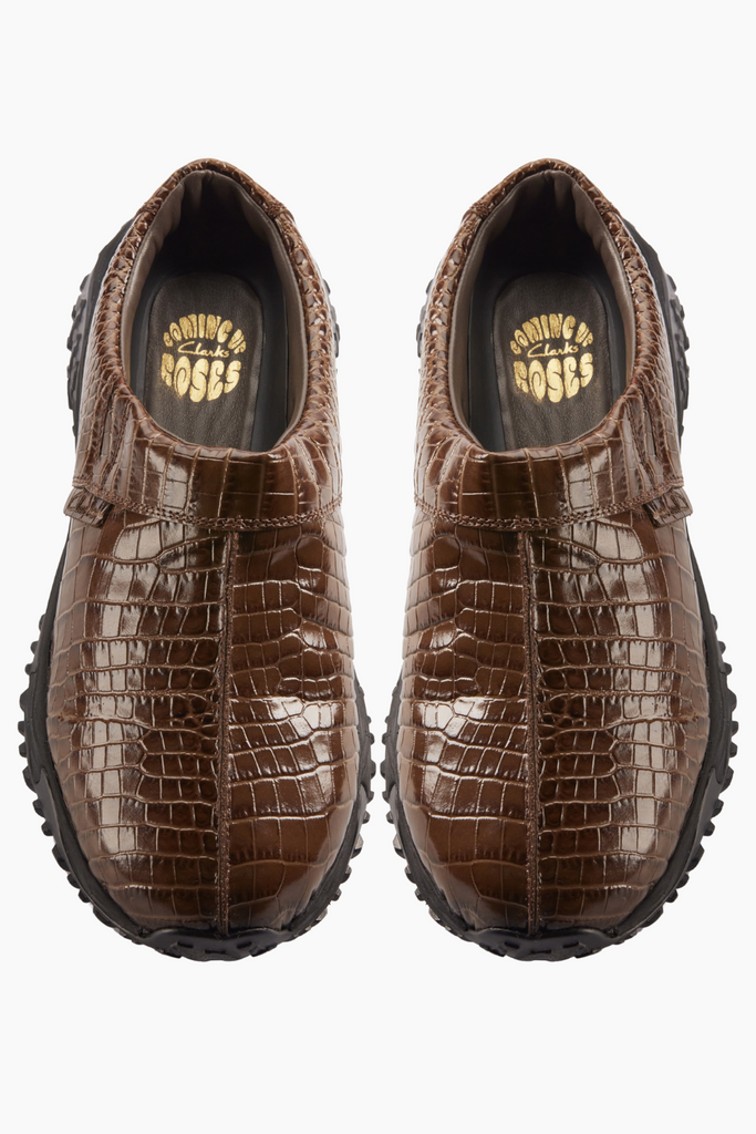 CUR Clog 1 D - Brown Croc Lea - Clarks
