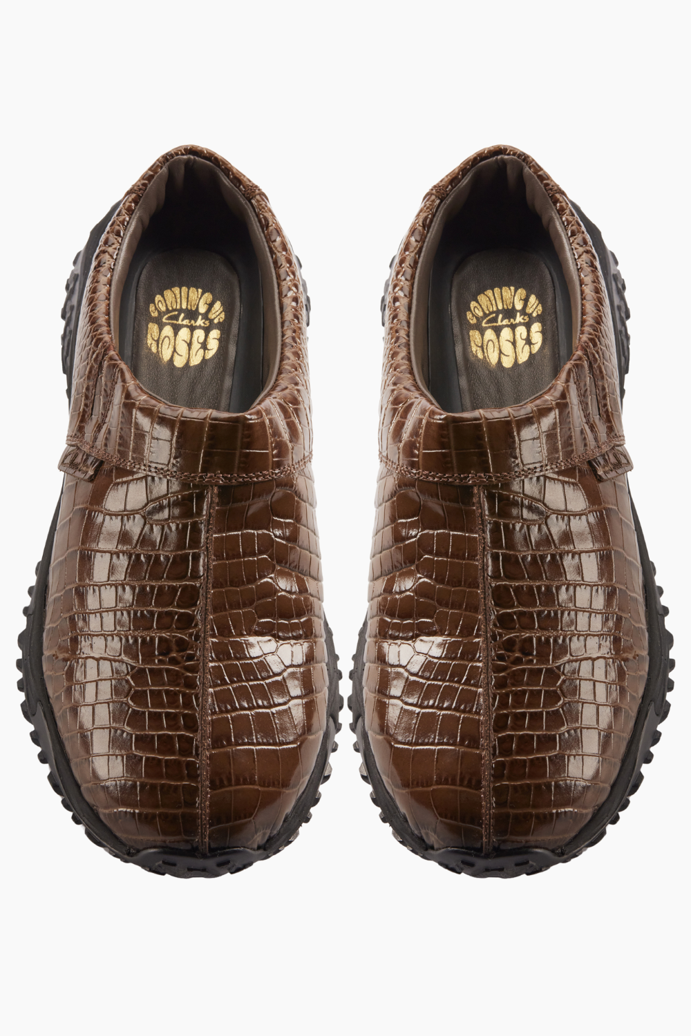 CUR Clog 1 D - Brown Croc Lea - Clarks