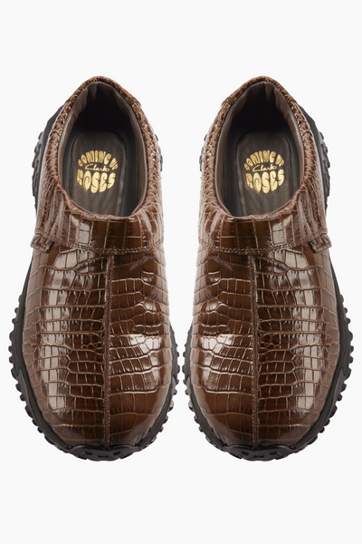 CUR Clog 1 D - Brown Croc Lea - Clarks