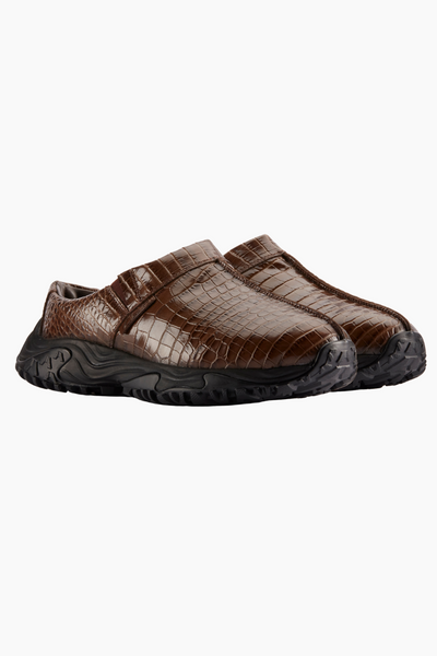 CUR Clog 1 D - Brown Croc Lea - Clarks
