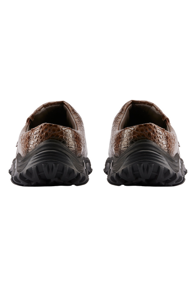 CUR Clog 1 D - Brown Croc Lea - Clarks