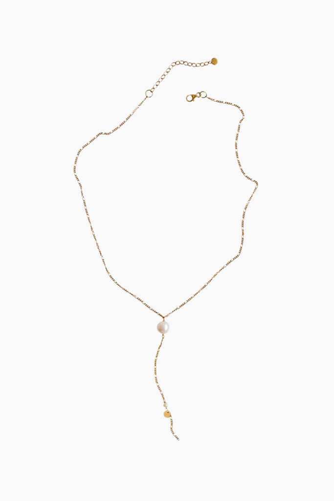 Callas Y-Shape Necklace - Gold - Stine A