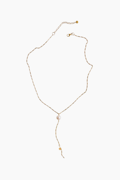 Callas Y-Shape Necklace - Gold - Stine A