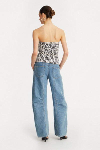 Cargo Denim Pants - Vintage Blue Denim - Rotate