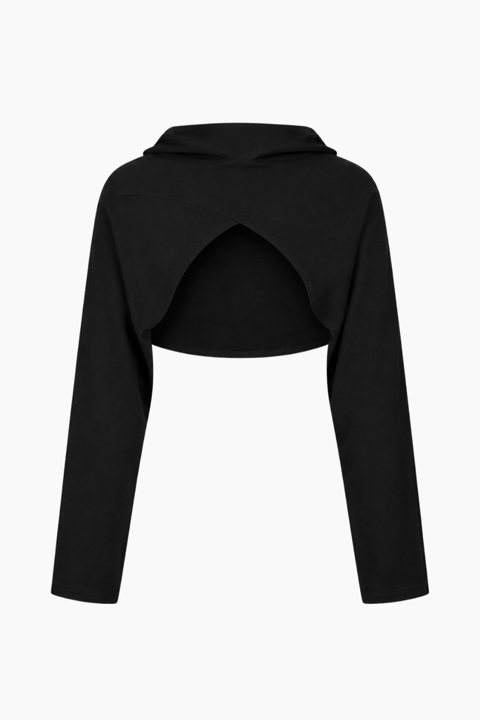 Carla Knit Bolero - Black - Oval Square