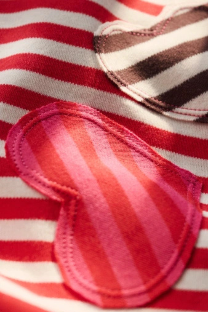 Caro Scarf - Stripe Red/White - Mads Nørgaard