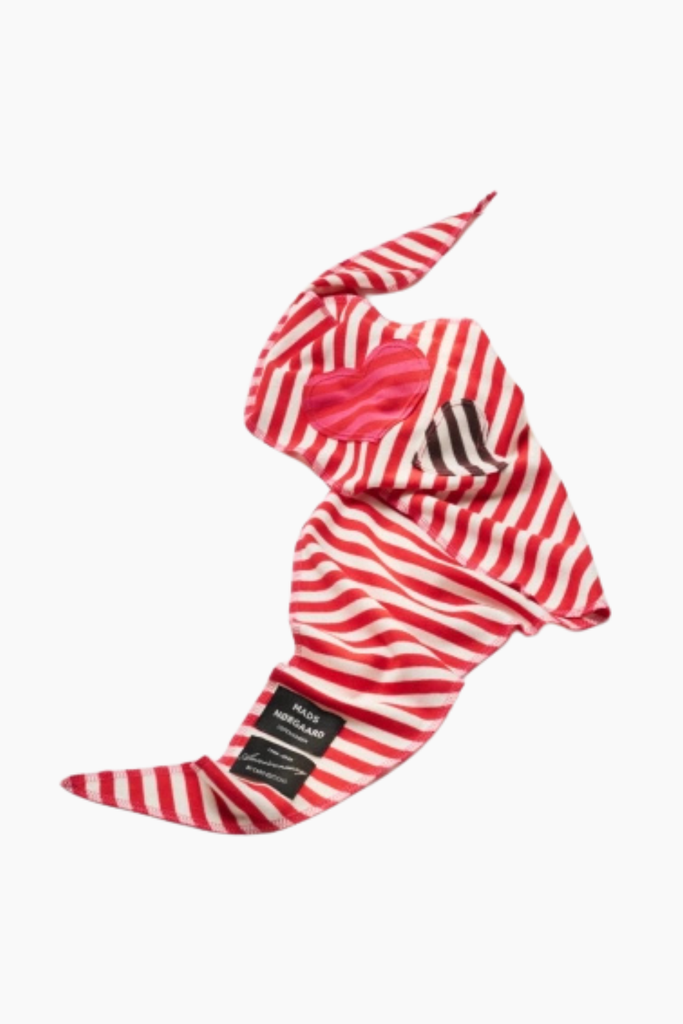 Caro Scarf - Stripe Red/White - Mads Nørgaard