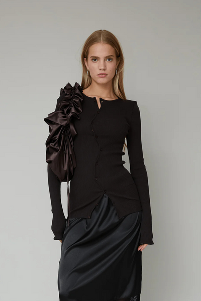 Claire Seamless Top - Dark Brown - OpéraSPORT