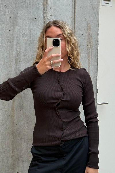 Claire Seamless Top - Dark Brown - OpéraSPORT