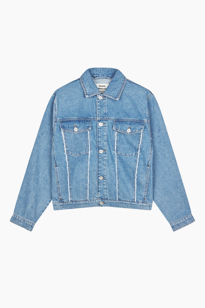 Classic Denim Gaia Jacket - Mid Blue Denim - Mads Nørgaard