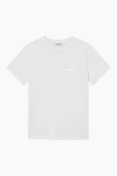 Classic Fit Tee Logo - White - bareen