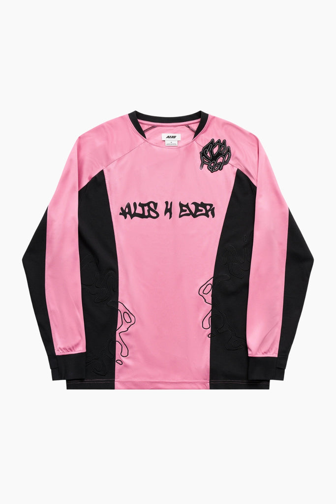 Coen Long Sleeve 2-layer Jersey - Black/Pink - ALIS