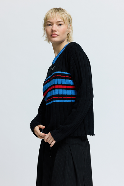 CollinRS Knit Pullover - Multi Black - Résumé-3