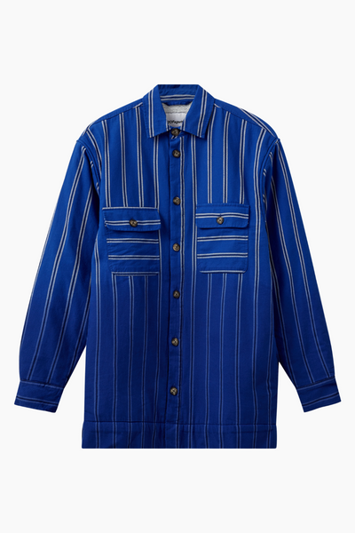 Como Pile Shirt - Black/Blue Stripe - H2O Fagerholt