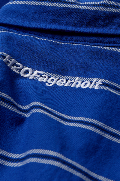 Como Pile Shirt - Black/Blue Stripe - H2O Fagerholt