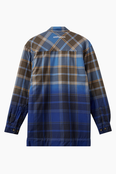 Como Pile Shirt - Brown/Blue Check - H2O Fagerholt