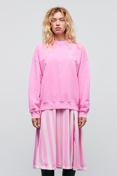 Compact Cotton Atli Sweatshirt - Begonia Pink - Mads Nørgaard