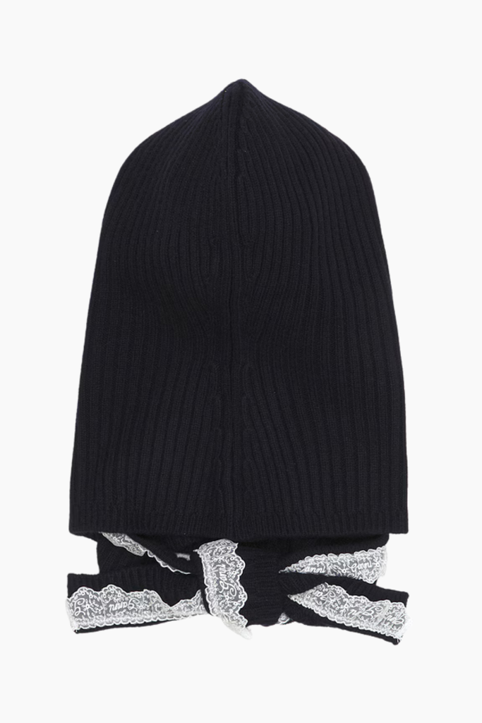Compact Wool Balaclava Lace - Sky Captain - GANNI