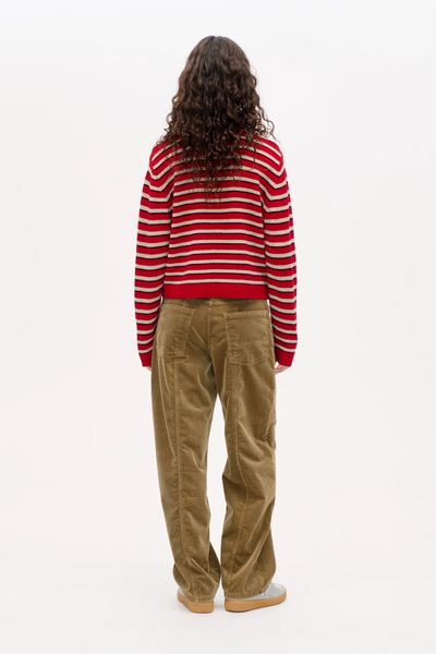 Cori Sweater - Crimson Red Stripe - Baum und Pferdgarten