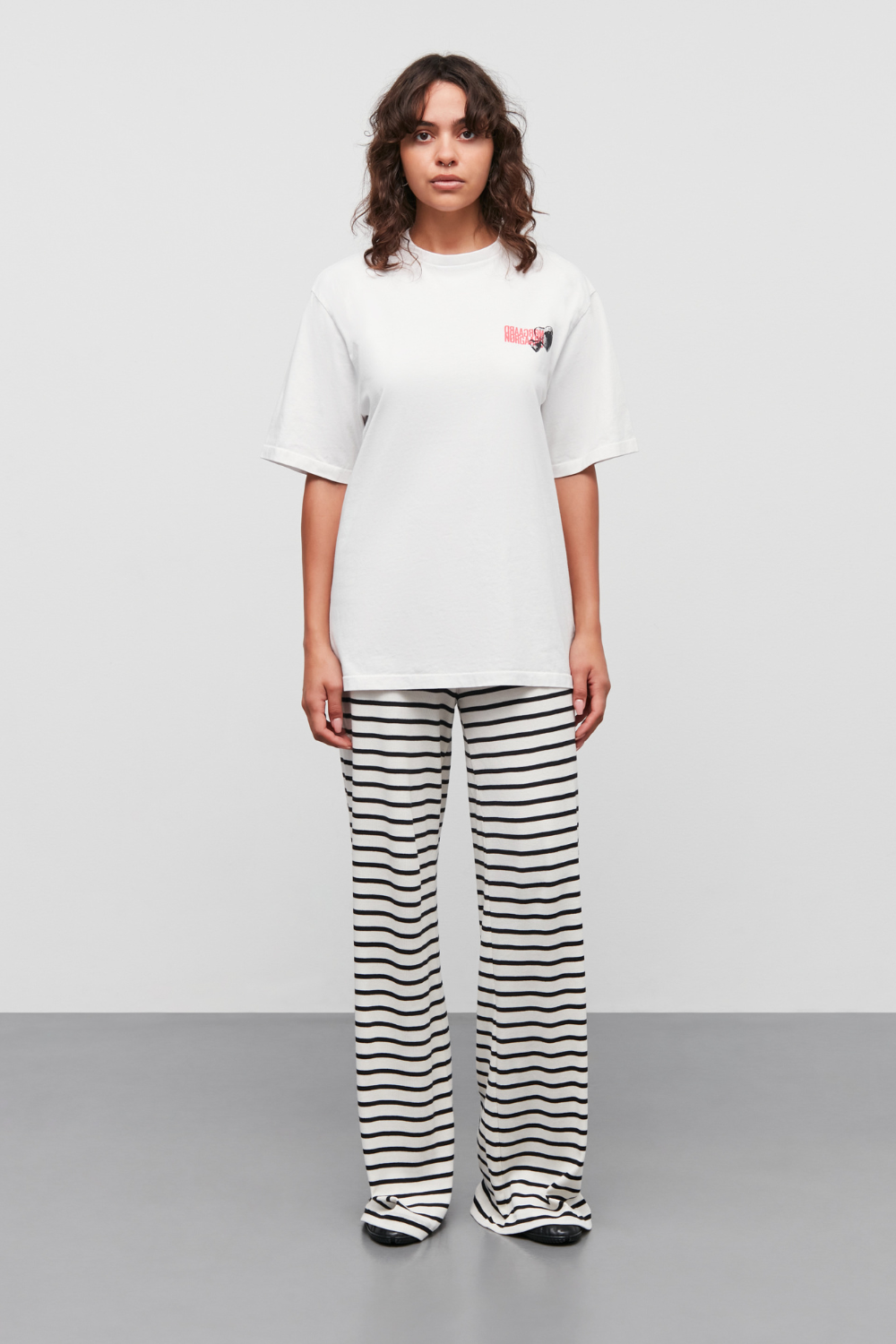 Cotton Jersey Dassel Tee - Snow White - Mads Nørgaard-4