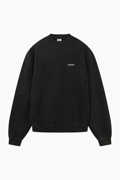 Crewneck Oversize Logo  - Black - bareen