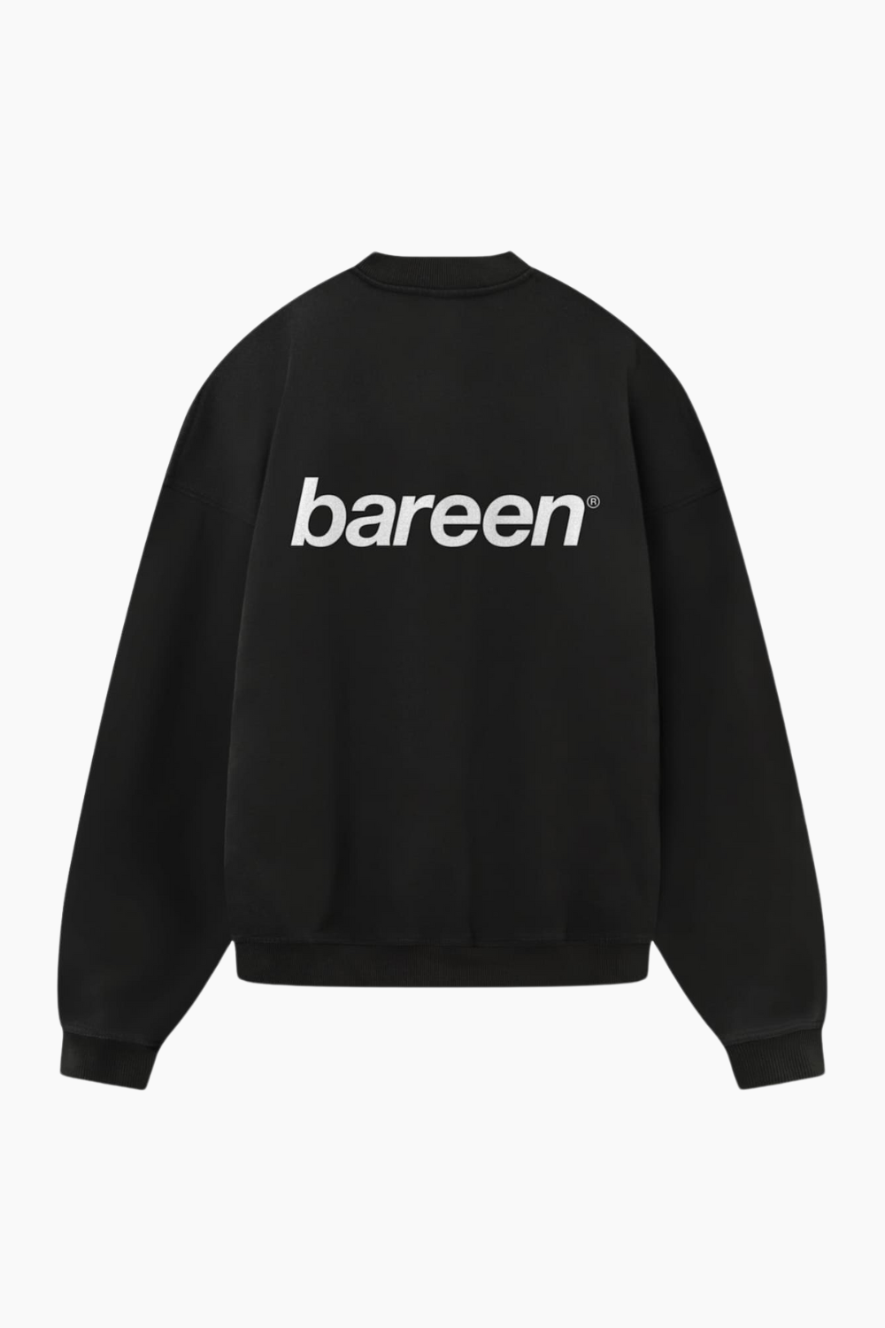 Crewneck Oversize Logo  - Black - bareen