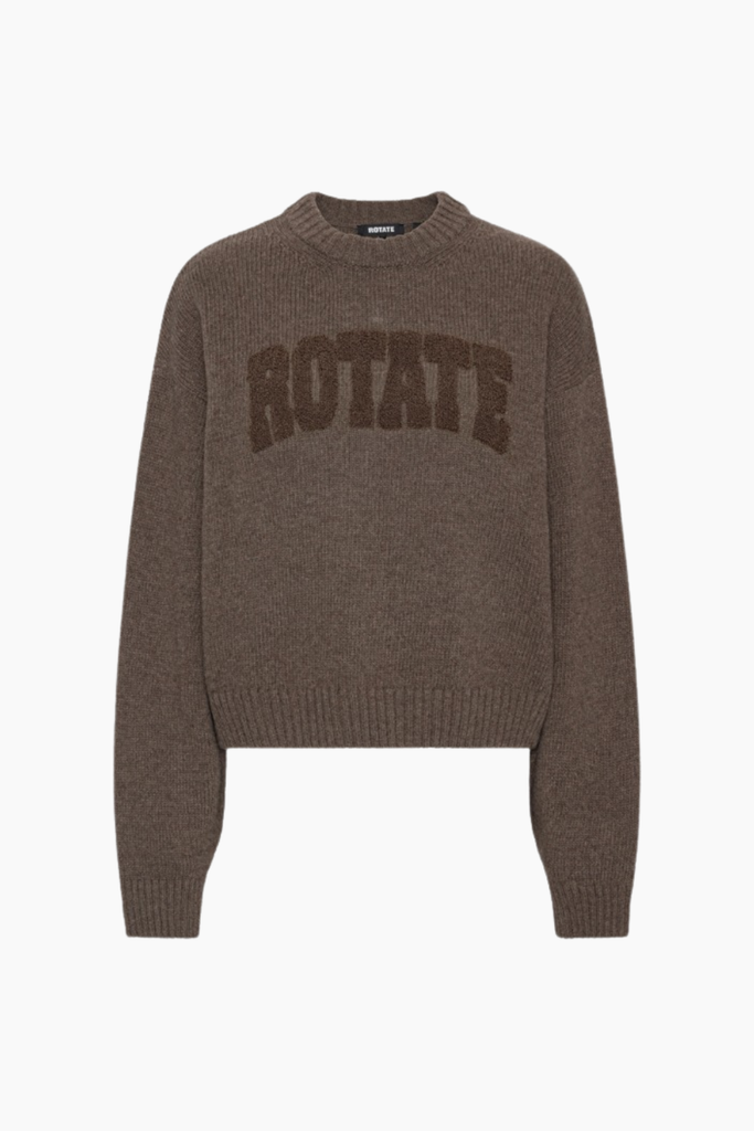 Crewneck Sweater - Cocoa Brown - ROTATE