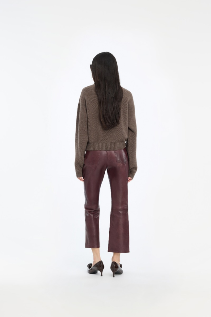 Crewneck Sweater - Cocoa Brown - ROTATE